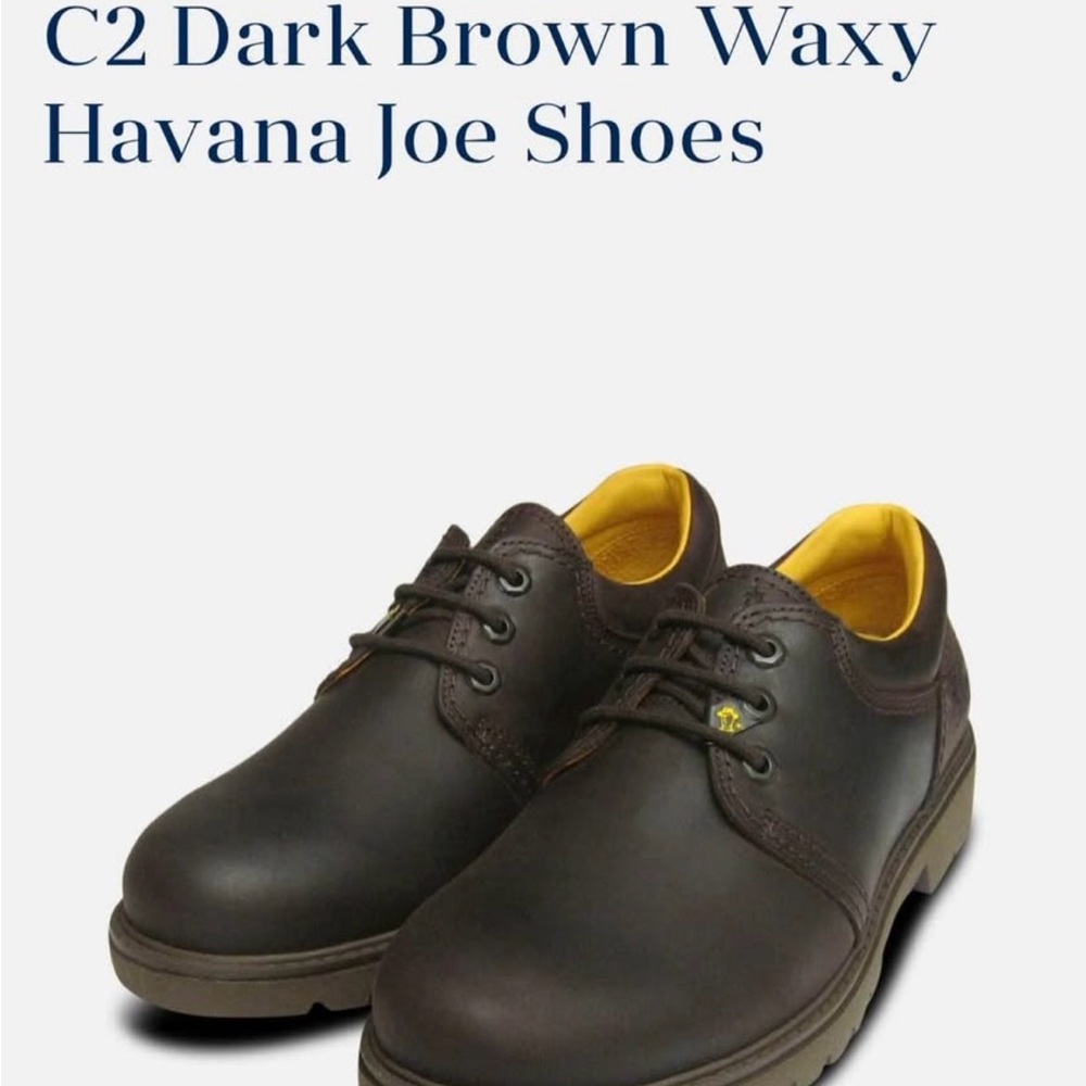 Panama Jack Brown Leather Oxfords with Waxy Finish
